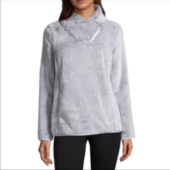 St Johns Bay Sherpa Faux Fur Pullover 